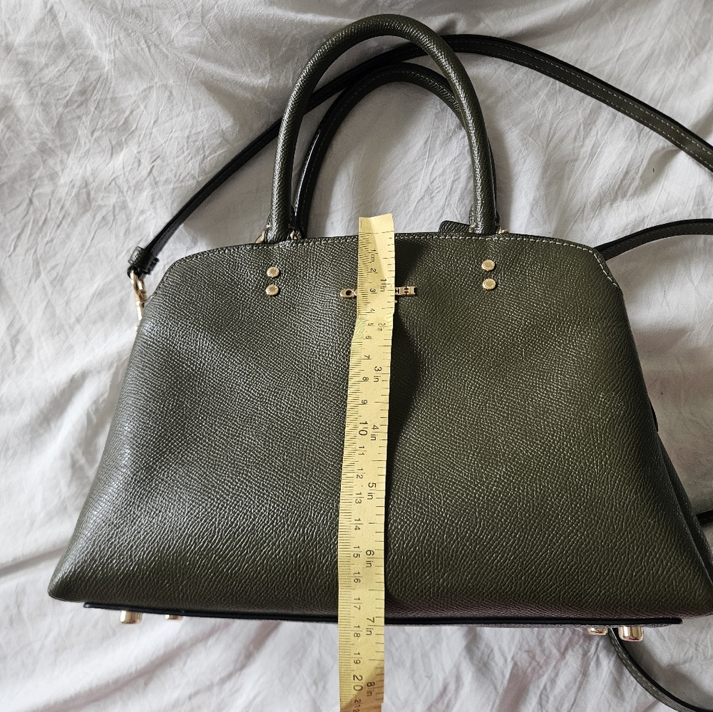 Coach Olive Green Leather Handbag - Picture 2 of 11